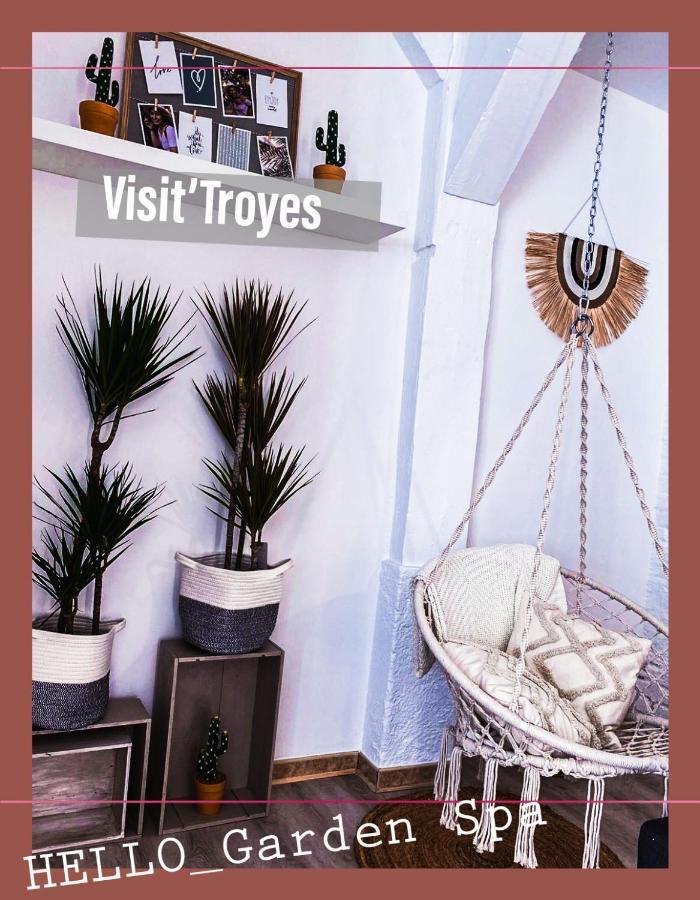 Garden Spa-Hyper Centre Avec Cour-Calme-Sauna-Hamam Daire Troyes Dış mekan fotoğraf